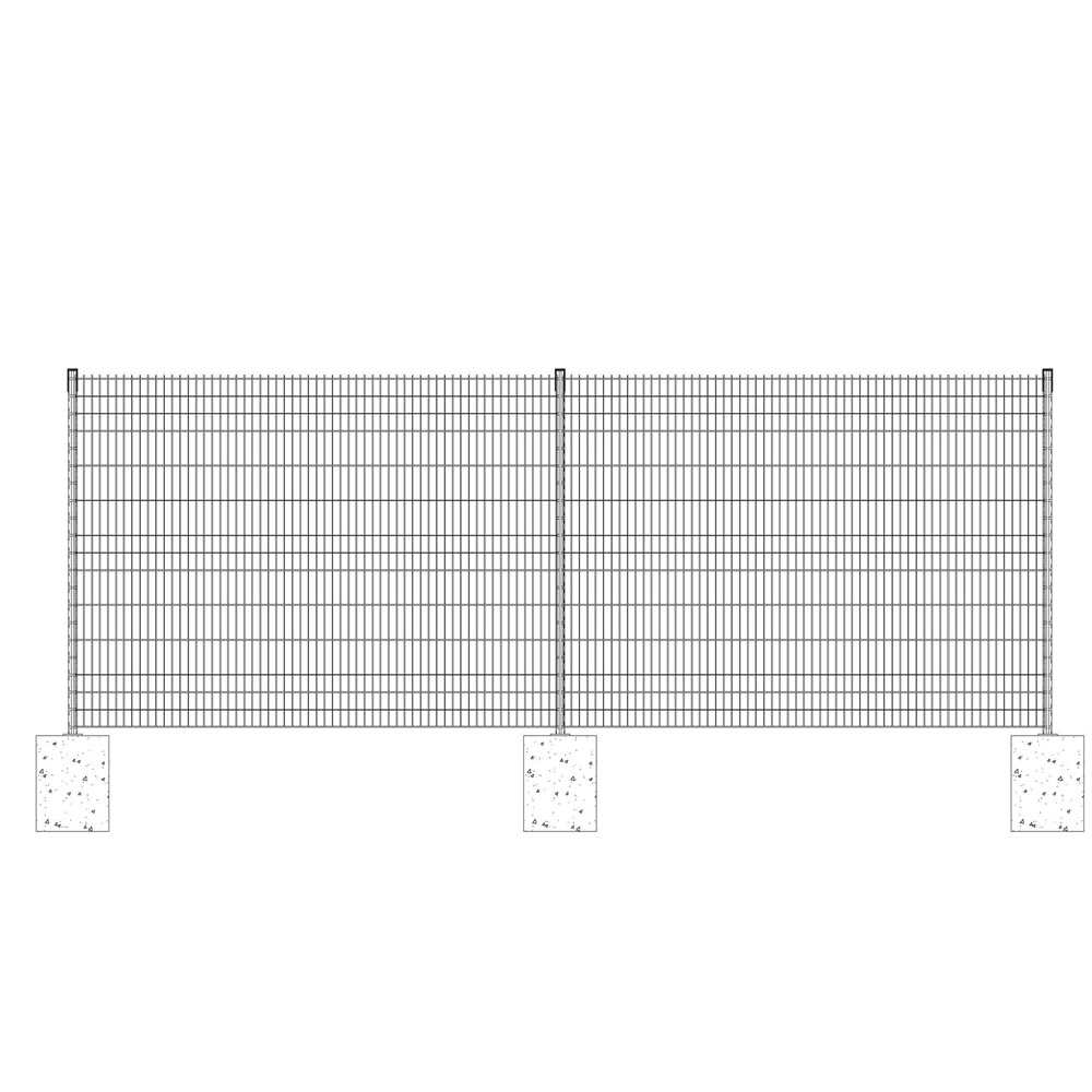 modern metal fence posts