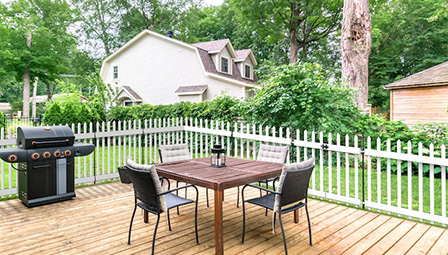 black steel fence post