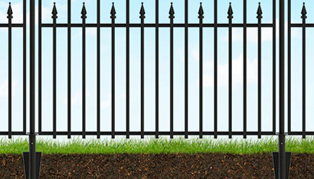 6 square aluminum post