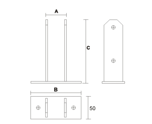 u channel steel fence post