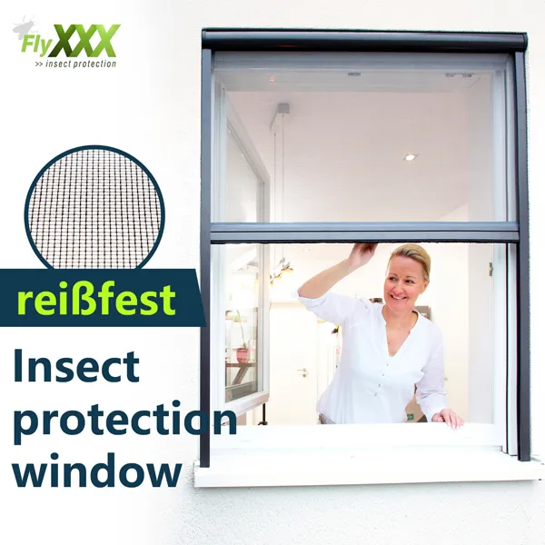 Aluminium Retractable Insect Roller Screen Window
