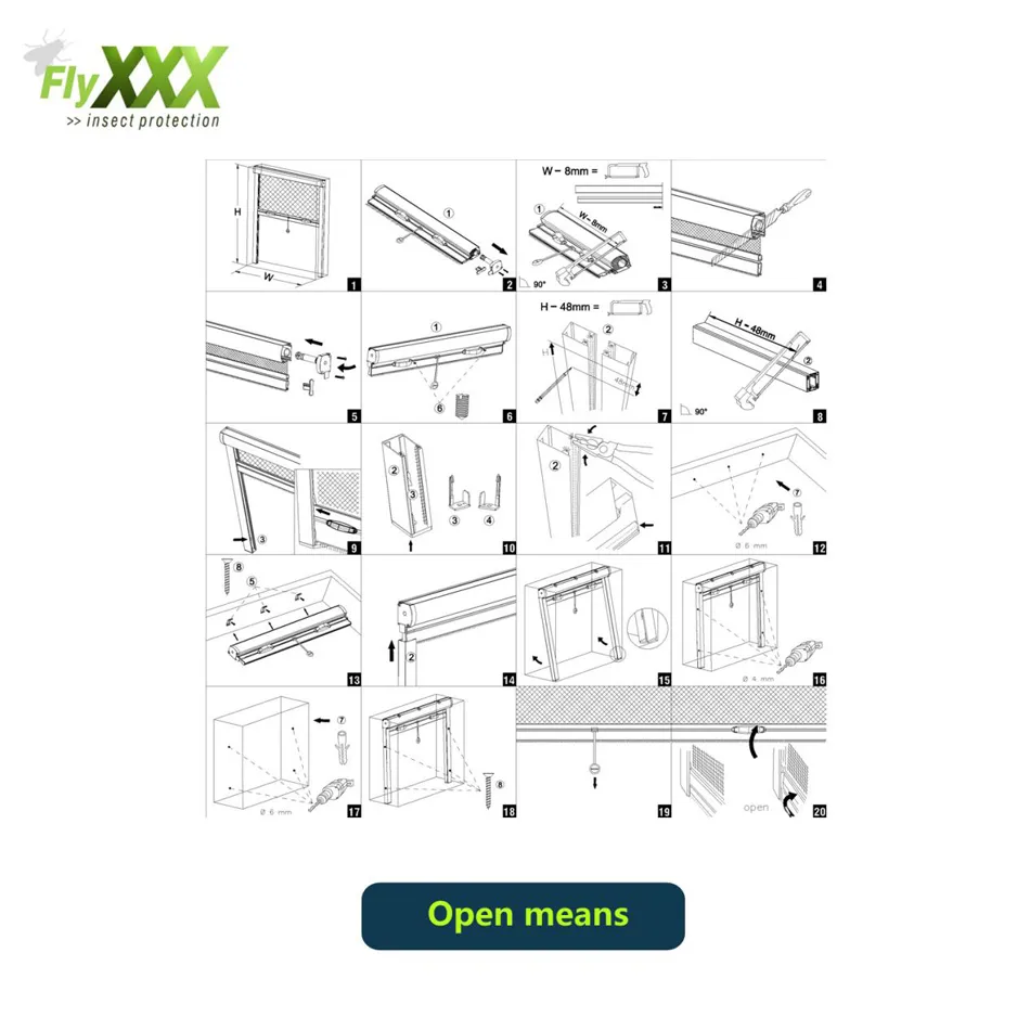 Retractable Roll Away Screen Door