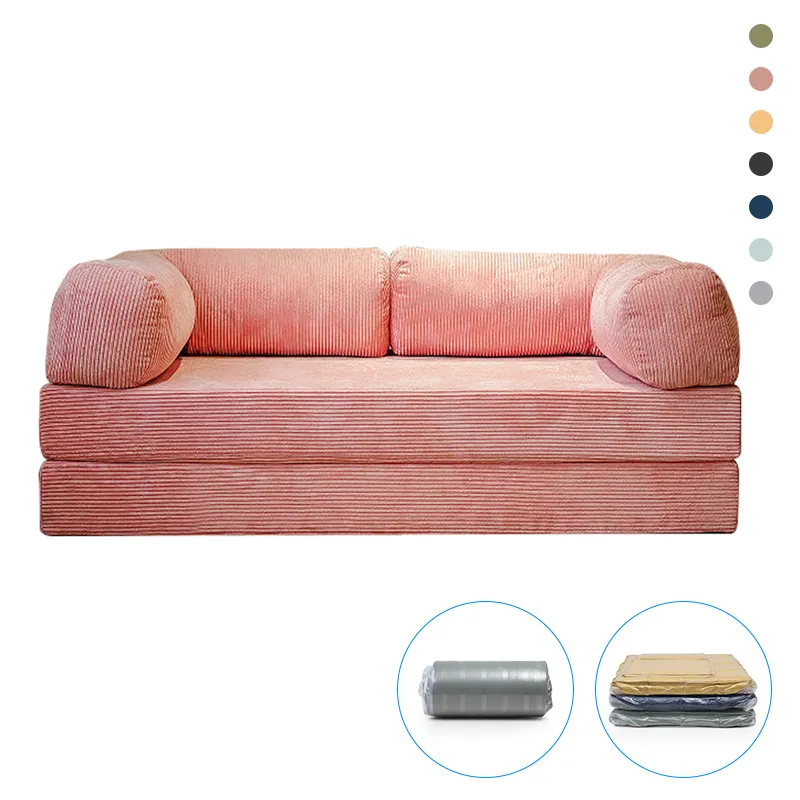 Factory Customize Living Room Vacuum compression High Density White Sectional Sofa White Sectional Couch with ultra-small volume