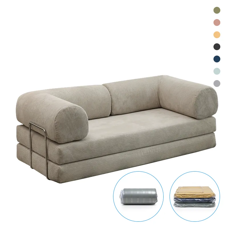 Nordic L/I shape Sectional sofa bed With Ottoman Modular Combination Modular Sofas Long Living room Couch