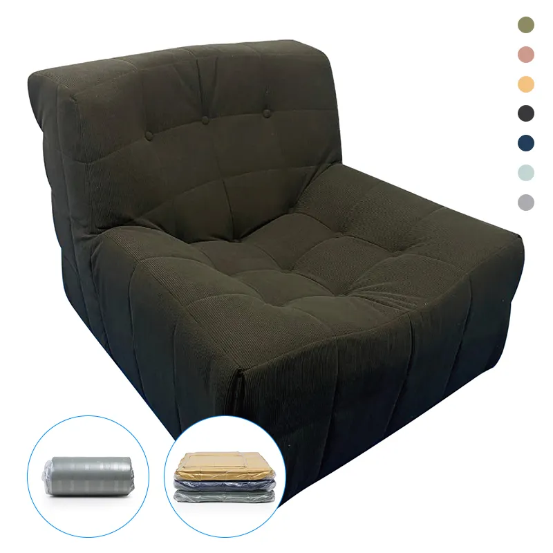 Good price Compression Packing Home Living Room Furniture Modern Fabric Corner Sectional Sofa compression