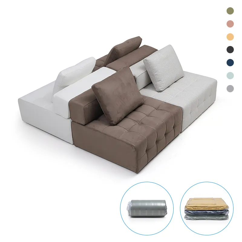High-quality Living room sofas Compression sofas de salon Beige combination Couch Living Room shape Sofa