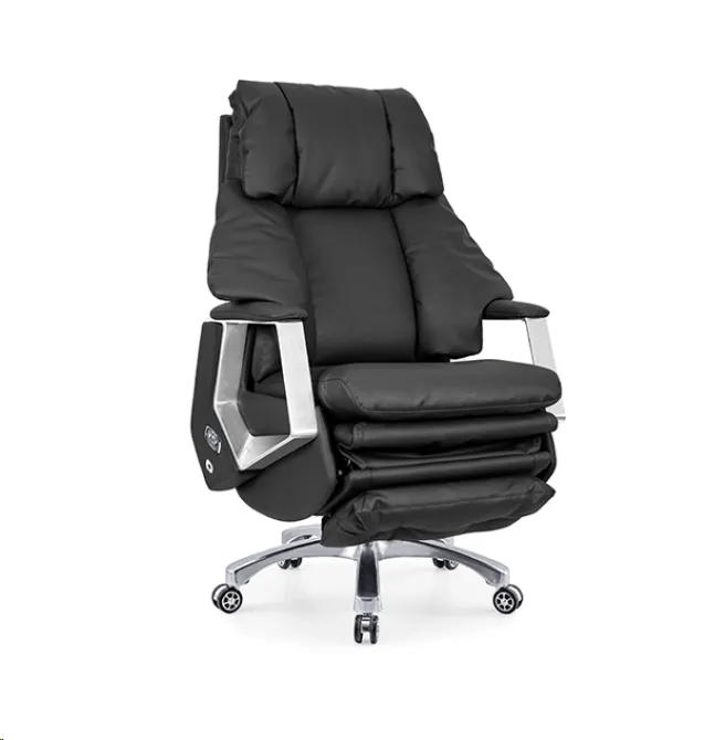 Genuine Leather Boss Office Chair Black Iron Modern Swivel Chair PP Base Hot Sale In Market Cheapest Price OEM Produce Luxury