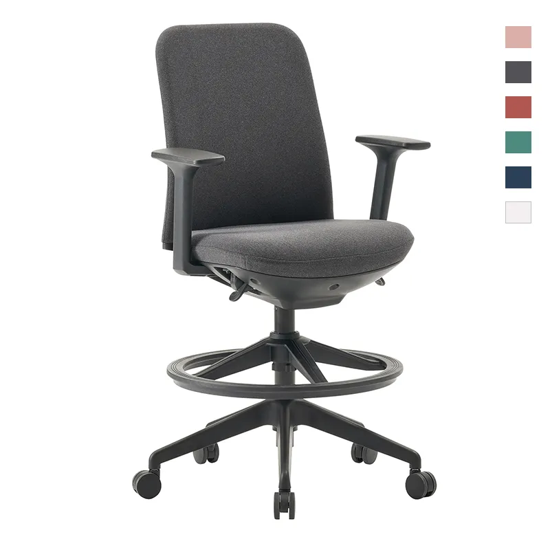 Leather PUOffice Swivel Ergonomic Office Chair with Footrest