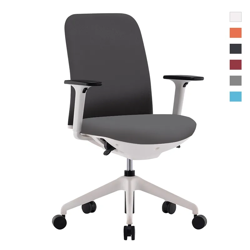 Black Leather PU Chairs for Office