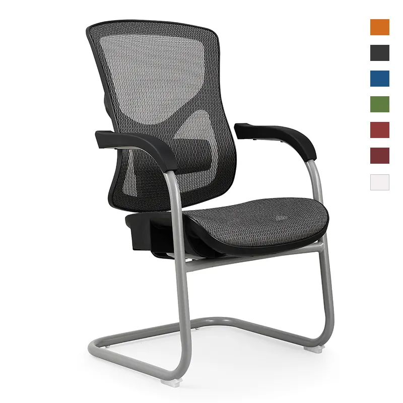 Modern office high-back ergonomic mesh fabric chair for visitors
