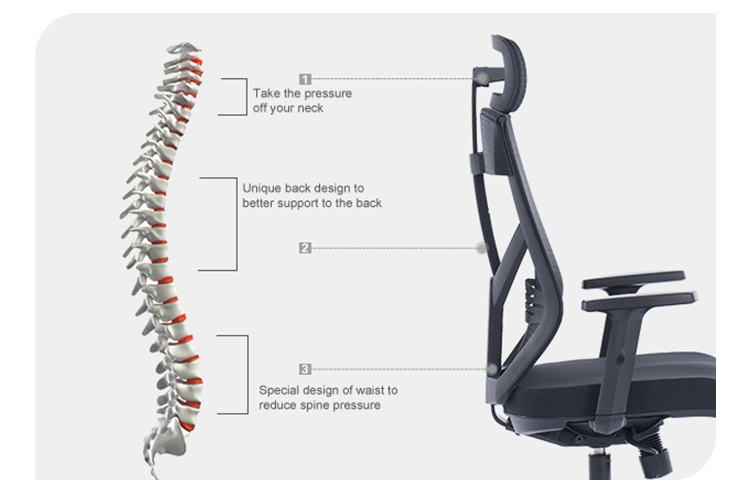 luxus ergonomik ofis sandalyesi yatıyor