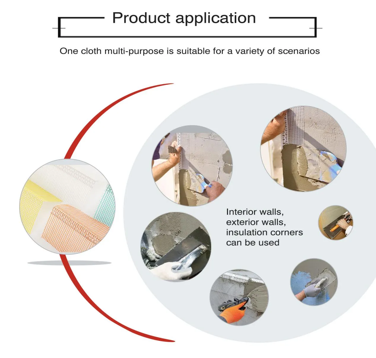 Eifs Pvc Corner Beads With Fiberglass Mesh For Construction Material