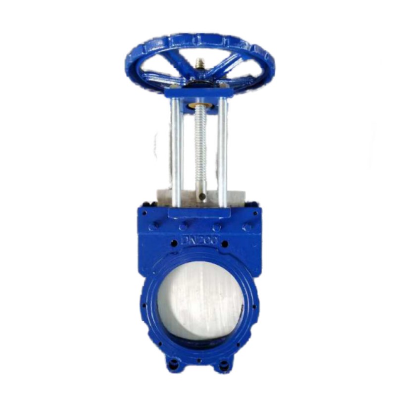 DN 50-600mm නැගී එන කඳ පිහි ගේට් කපාටය DN 50-600mm Rising Stem Knife Gate Valve