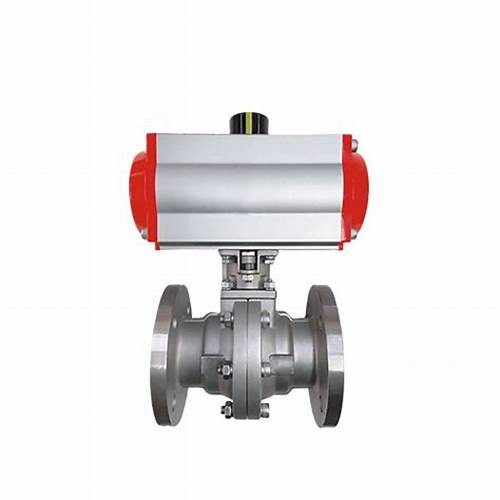 Q641fh-16c25 වාත්තු වානේ ෆ්ලැන්ජ් වායුමය බෝල කපාට Q641fh-16c25 Cast Steel Flange Pneumatic Ball Valve