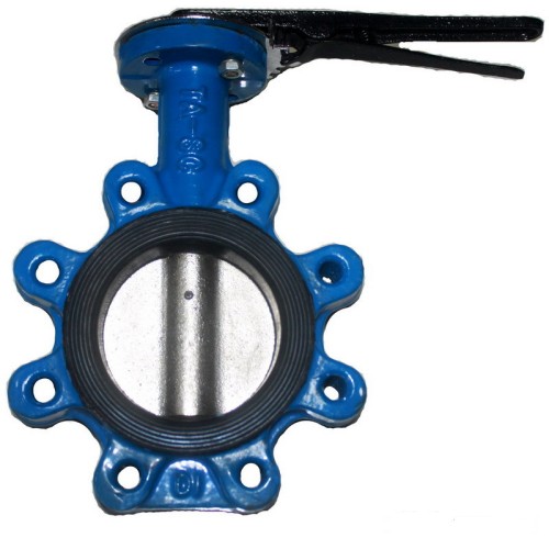 Lug type wafer centerline butterfly valve