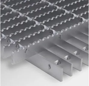 Safety and Style with Metal Grate Walkway 