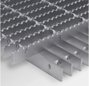 Safety and Style with Metal Grate Walkway 