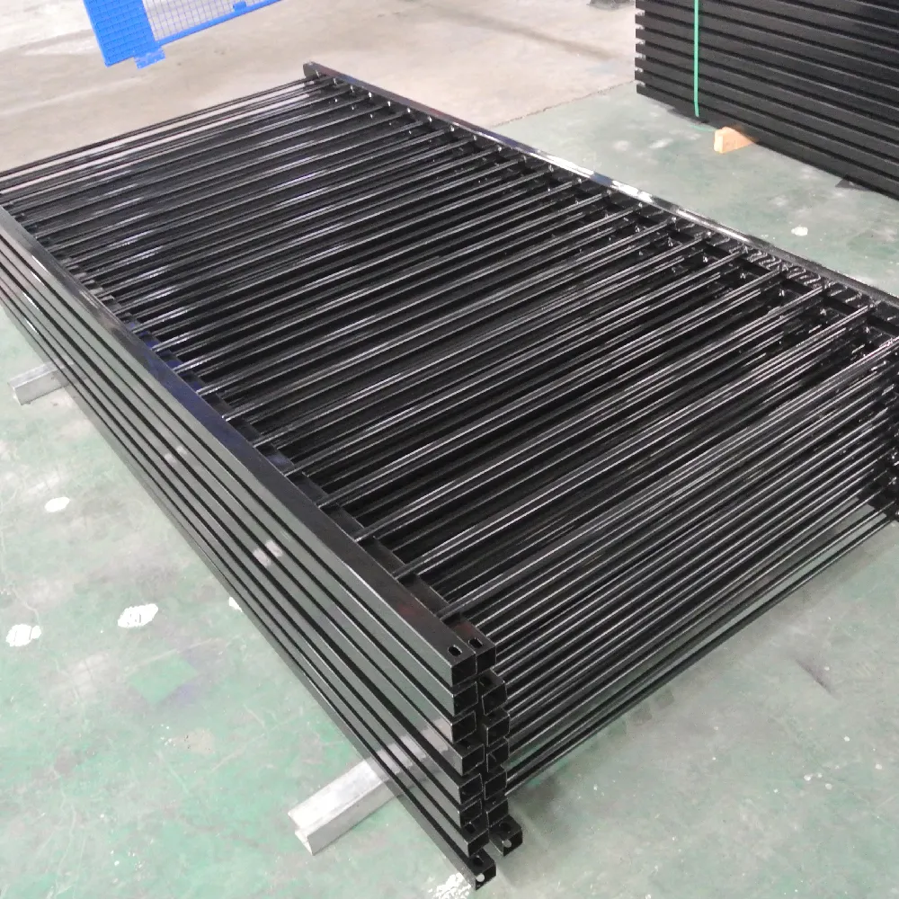 powder coated steel fence