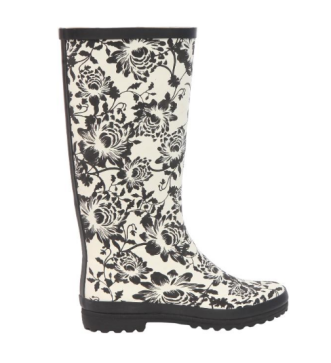 Floral Rain Boots with Soft Inner Lining