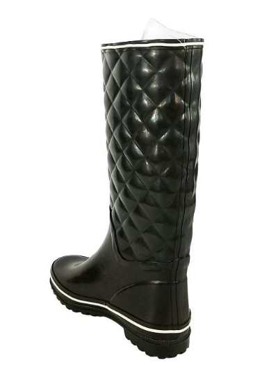 Stylish Quilted Rubber Boots for Rainy Days