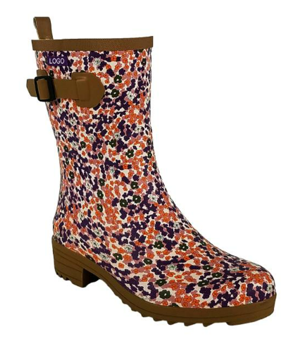 Practical Mid Calf Rubber Boots for Women