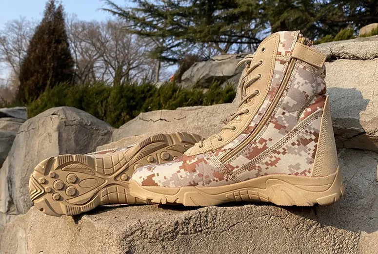 Elite Performance with Camouflage Combat Boots