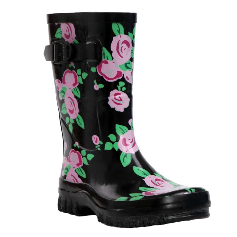 Printed Fashion Ladies Rubber Rain boots SYHB11-1