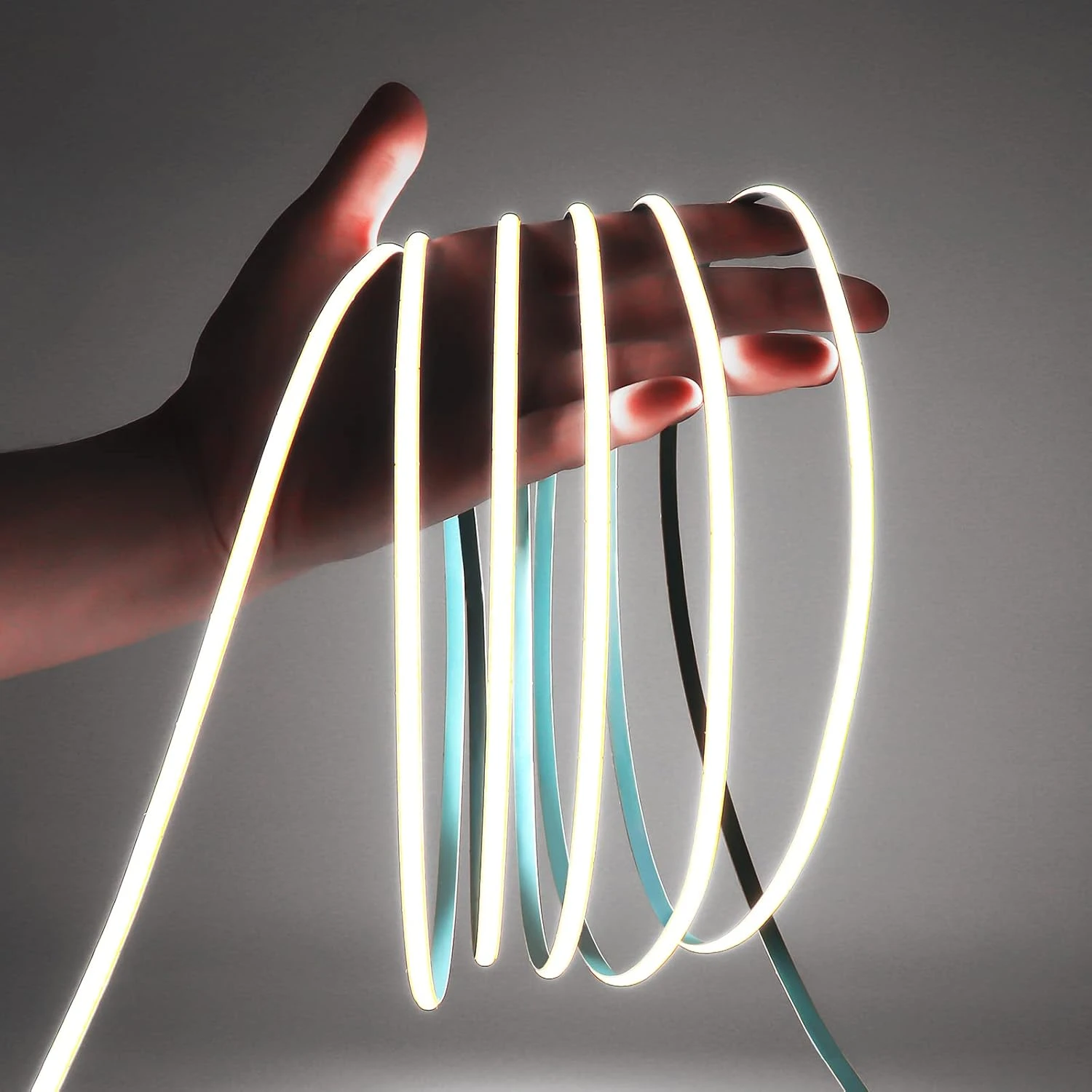 LED Strip Light, 16.4FT 12V 6000K Narrow Width 5mm Super Bright CRI 90+ Dotless LED Tape Light, 400LEDs/M Cuttable Flexible Dimmable Light Strip for Christmas Indoor Home Decor