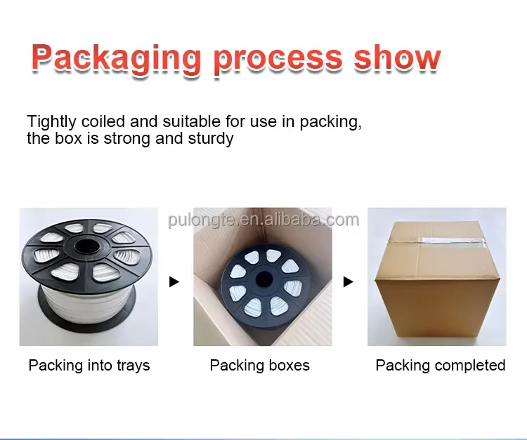 Wholesale PVC TPE Silicon Seal Strip High Temperature Resistance LED Clear Rubber Strips for Fabric Light Box Cutting