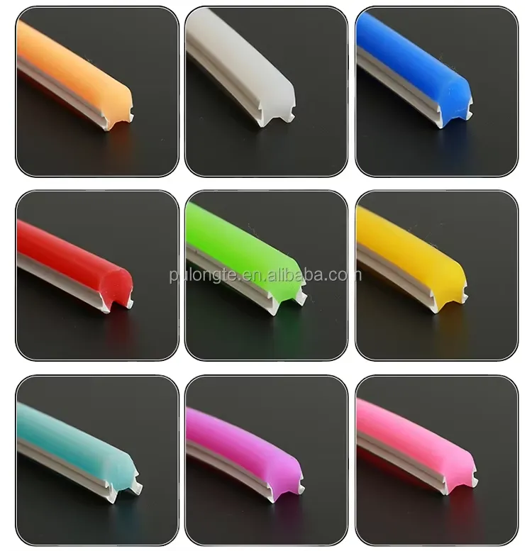 Hot Sale 12V 24V Silicone Flex LED Neon Strip Lights IP67 Cut Manufacture Every for Advertisement Decorations