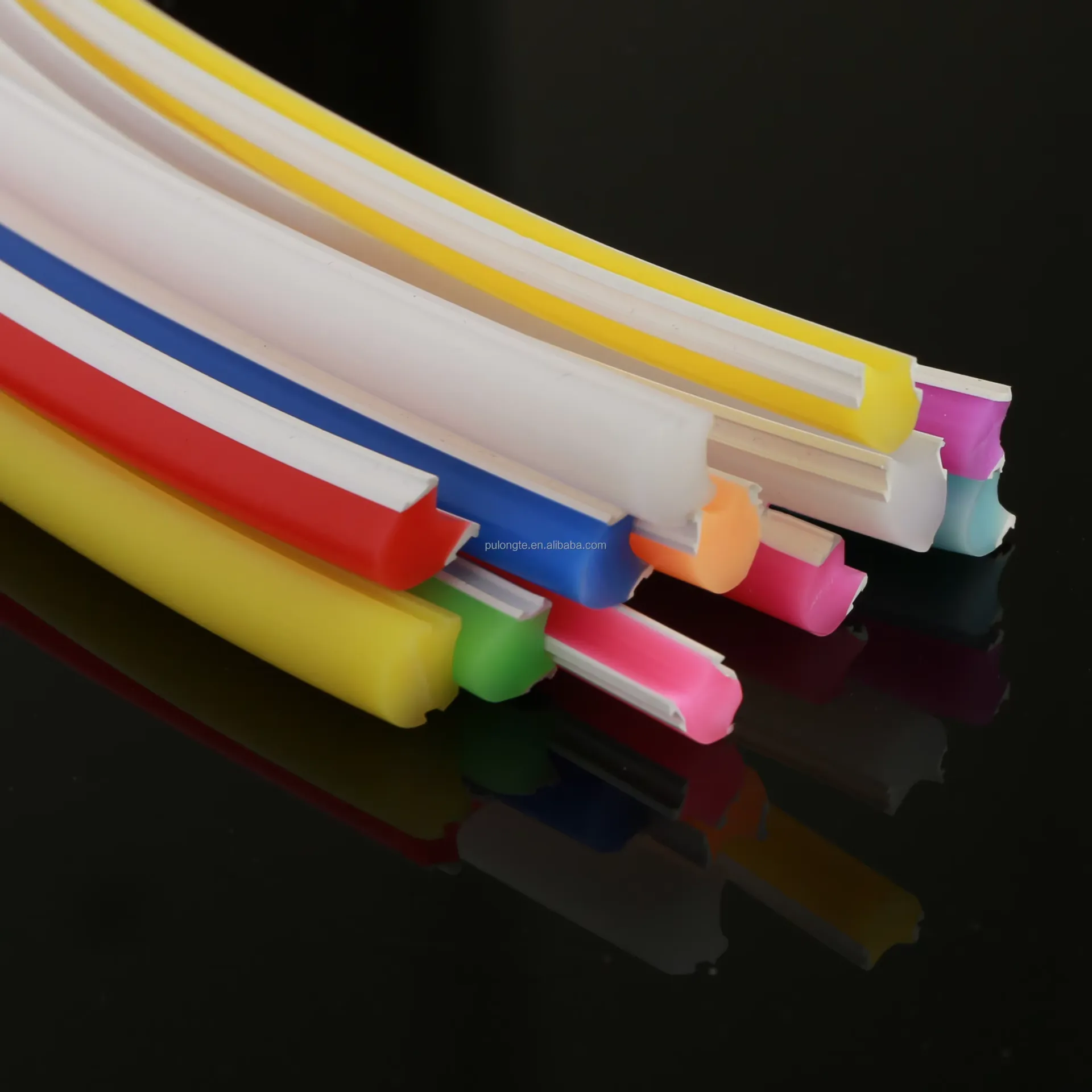 Hot Sale 12V 24V Silicone Flex LED Neon Strip Lights IP67 Cut Manufacture Every for Advertisement Decorations