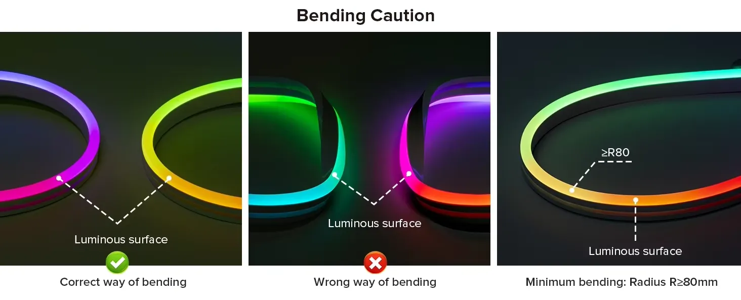 Silicone LED Channel System U Shape 5x13mm DIY Neon Rope Light IP67 Waterproof Tube for 10mm Strip Lights Installation