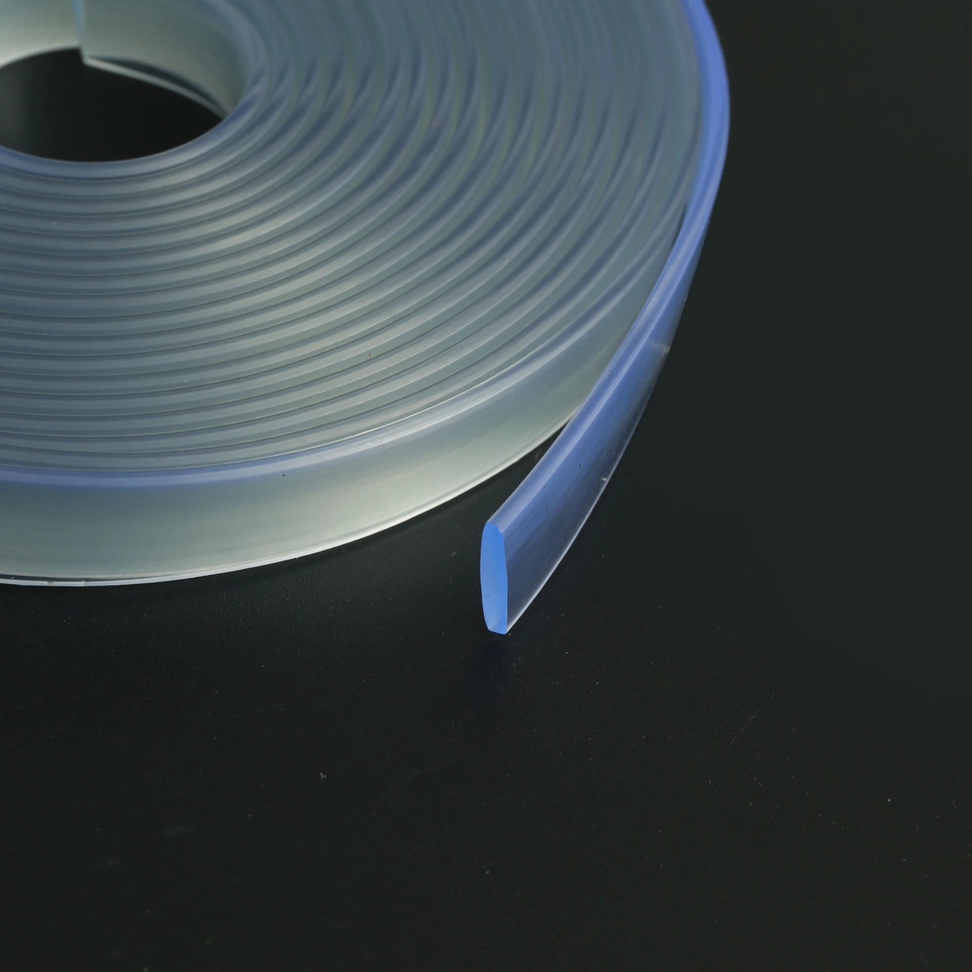 Extruded Clear PVC TPE Silicon Seal Strips 3*11-14mm Custom Sizes for Backlit Light Box Advertising with Cutting Service