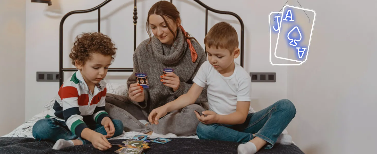 Playing Cards Neon Signs for Wall Decor Poker Teens Led Neon Light Blue White Usb Light Sign for Bedroom Casino Bar Hotel Play Room Birthday Party Decor