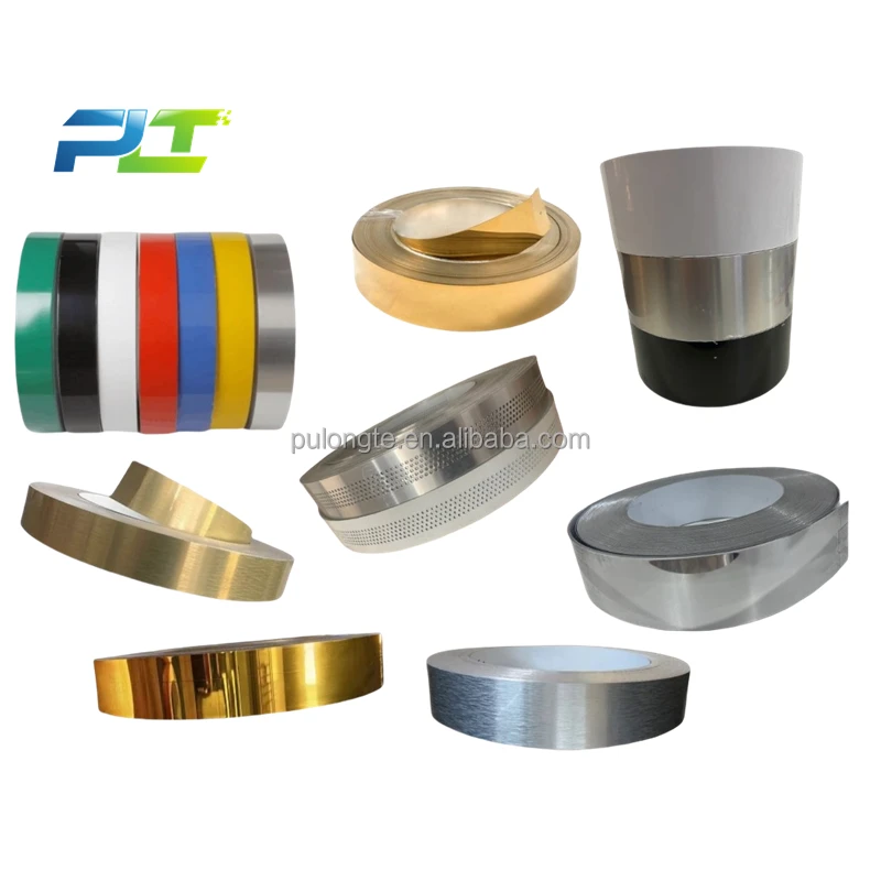 Aluminum Channel Letters Flat Aluminium Edgebanding Perforated Edge Strip Letter with Moulding and Cutting Processing