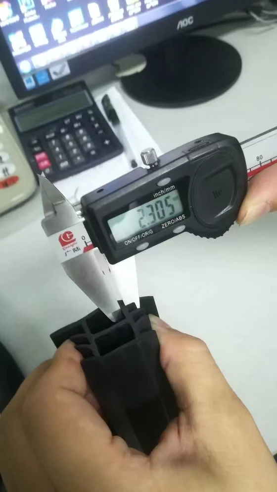 black rubber seal strip