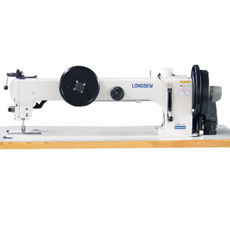 Long Arm Extra Heavy Duty Compound Feed Flat Bed Lock Stitch Sewing Machine GA204-762
