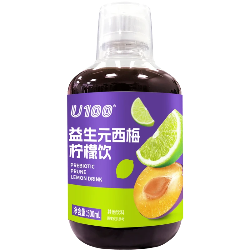 U100 Prebiotic Prune Lemon Drink 500ml