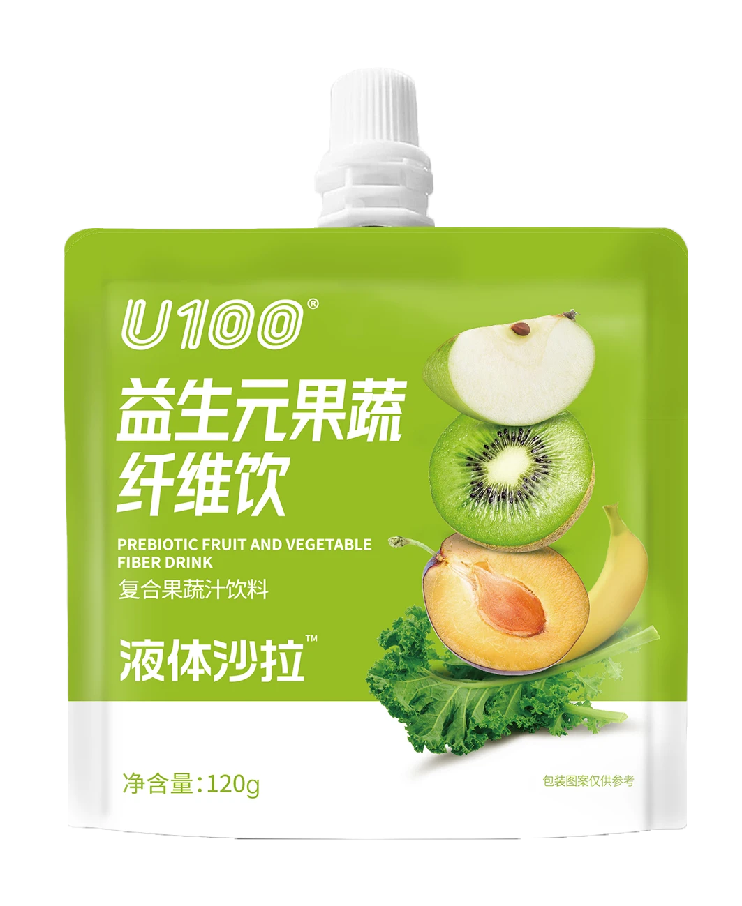 U100 Probiotic fruit and vegetable fiber fruit drink 120g