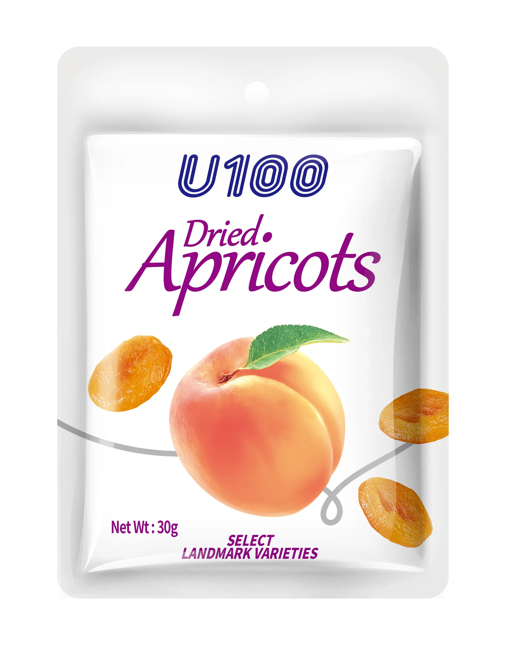 U100 Apricot Dried 30g Dried Fruit
