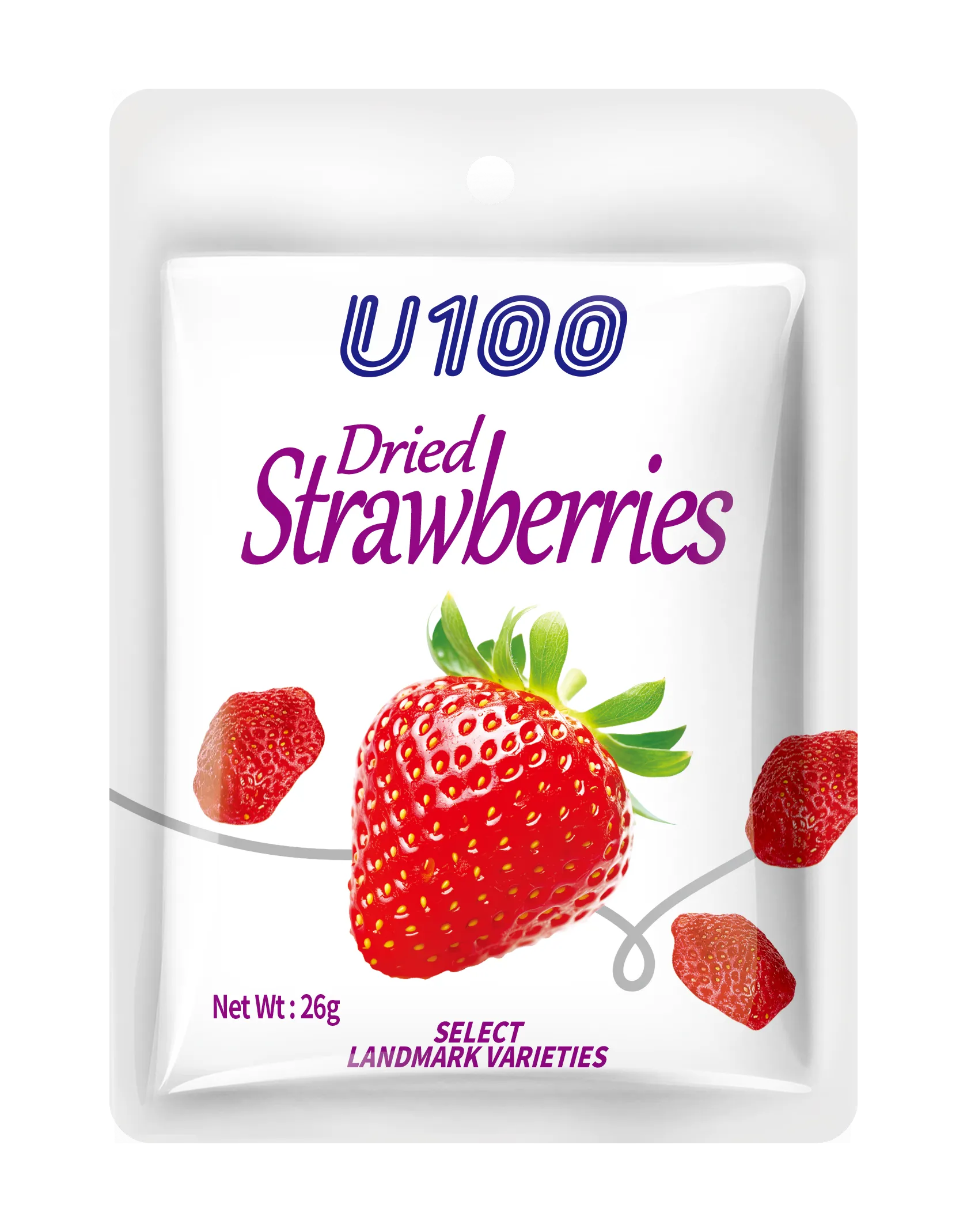 U100 Dried Strawberries 26g  Dried Fruit Necessary snacks for leisure