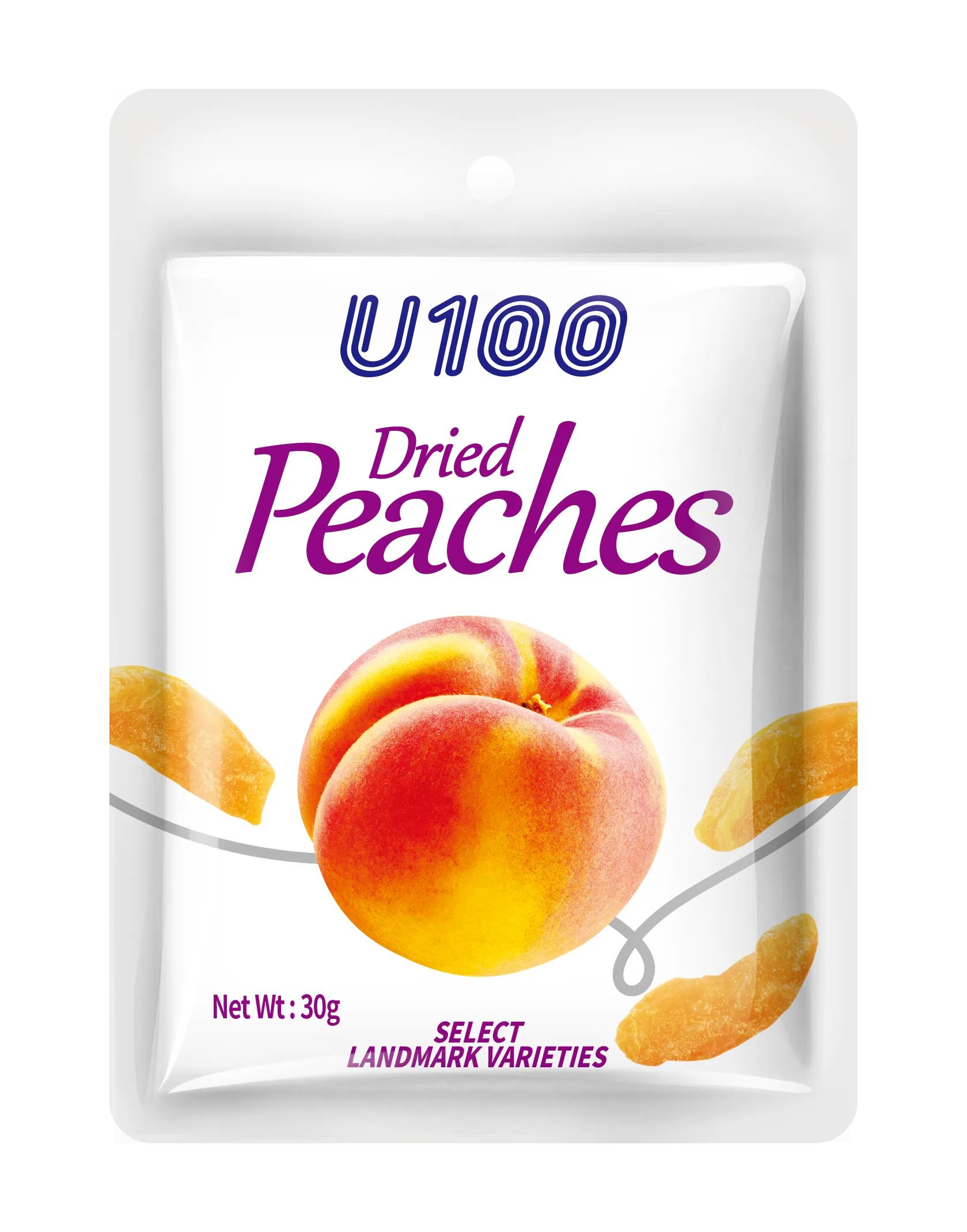 U100 Dried Peach 30g  Dried Fruit