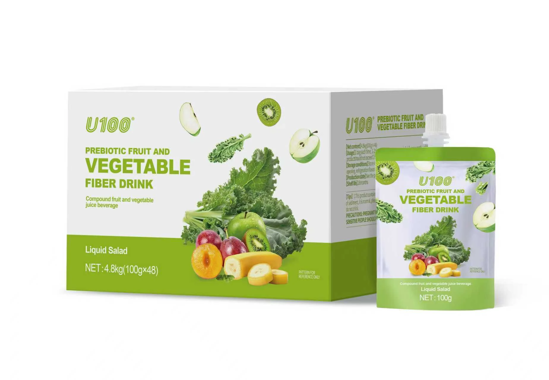 U100 Prebiotic Fruit and Vegetable Fiber Drink