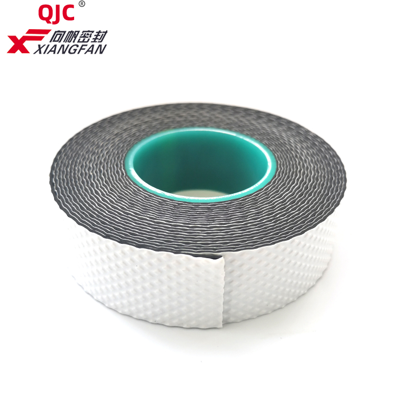 Rubber tape for preventing water leaks in plumbing and household systems.