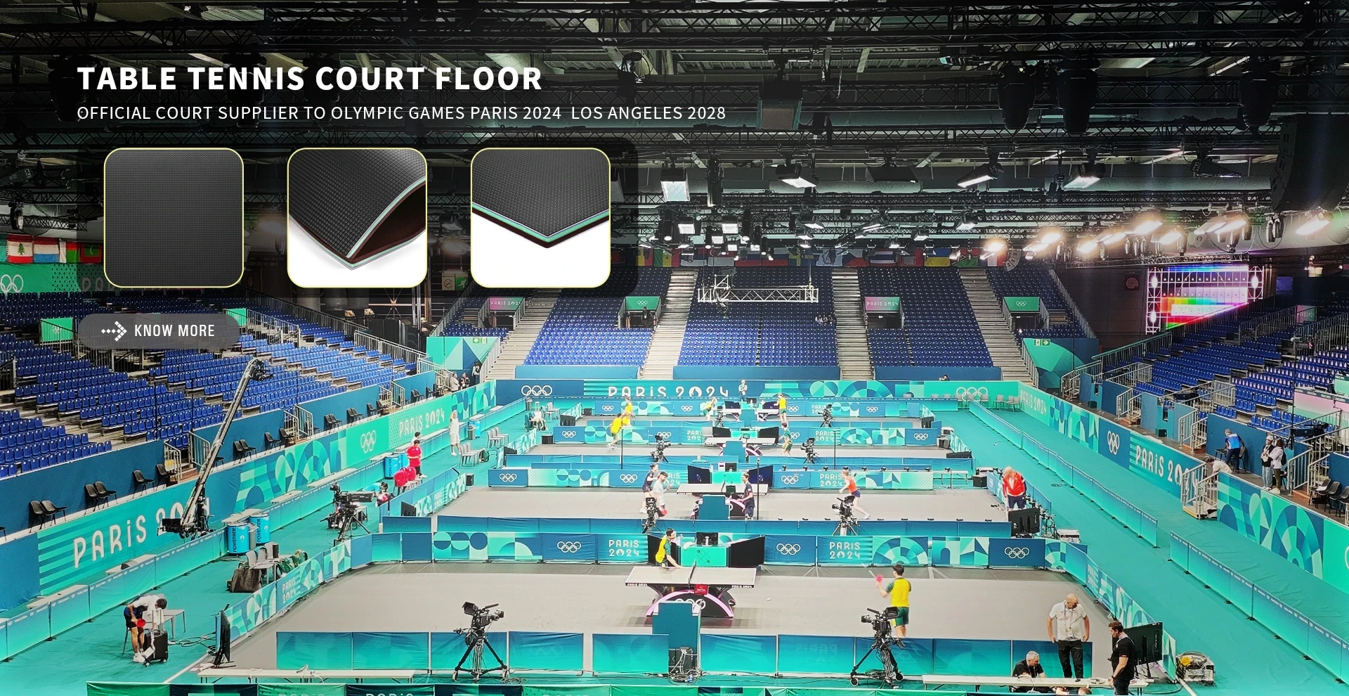 table tennis court mat