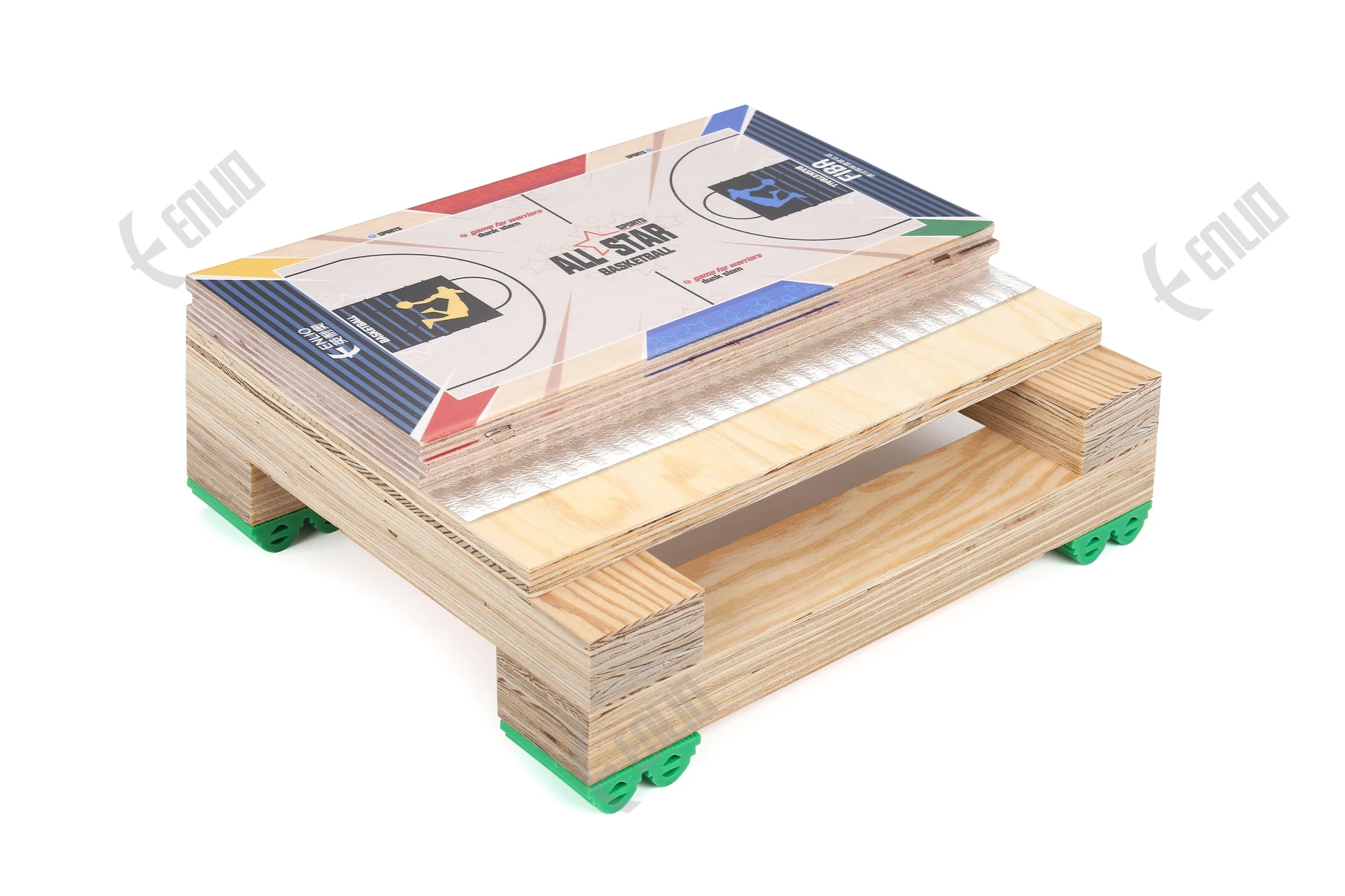 Shock absorption: ≥53%
Ball rebound: ≥90%
Coefficient of sliding friction: 0.4～0.6
Formaldehyde release: E1 level