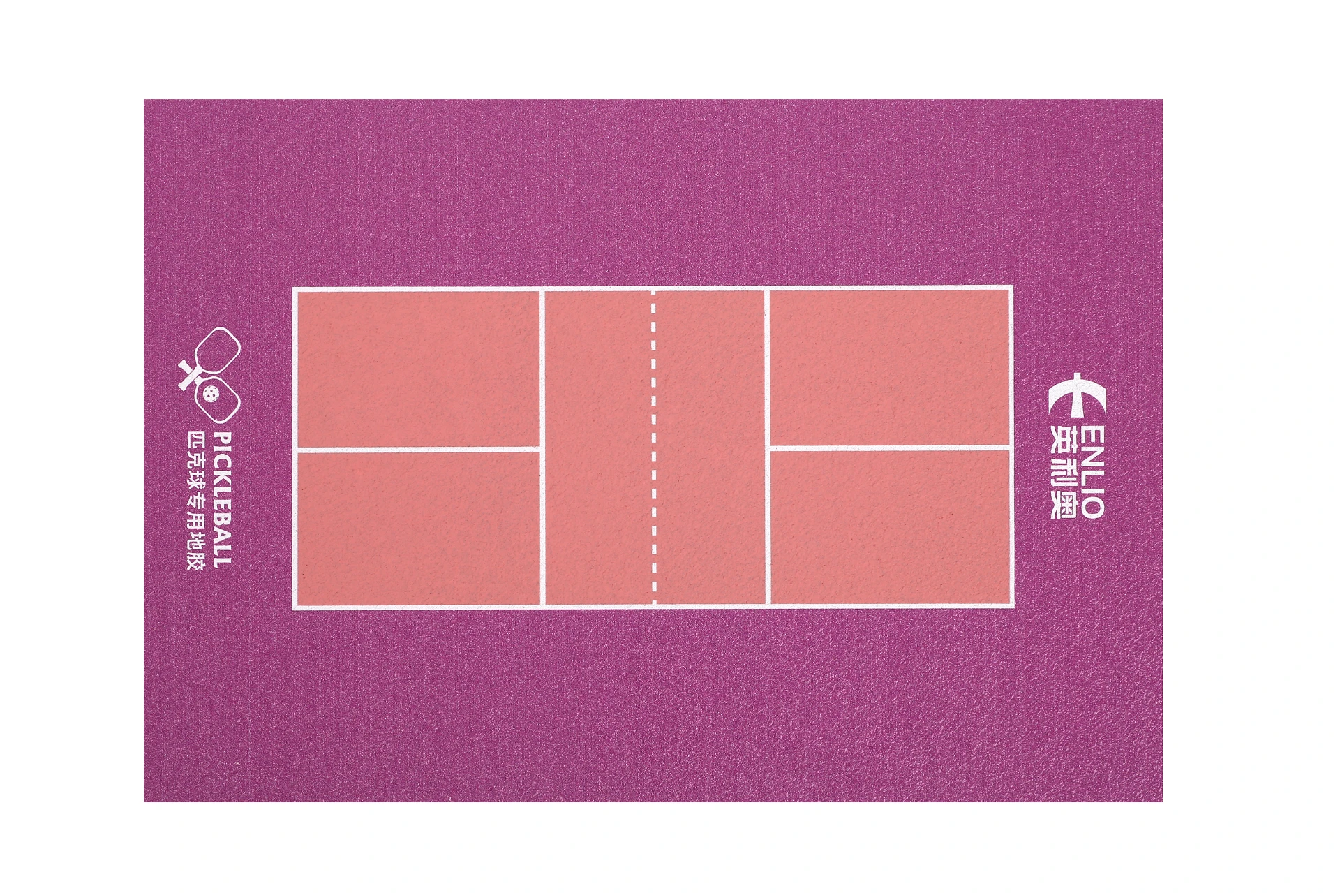 Bottom layer：  Moisture-proof back seal 
Application： All kinds of competition arenas, Sports courts in universities, primary and secondary schools, Adult leisure facilities
Service Life： 3 years
Color： Vermilion  、Grass Green  , Traffic Blue  , Pure Orange , Sky Blue  , Cobalt Blue  , Golden Yellow  , Antique Pink