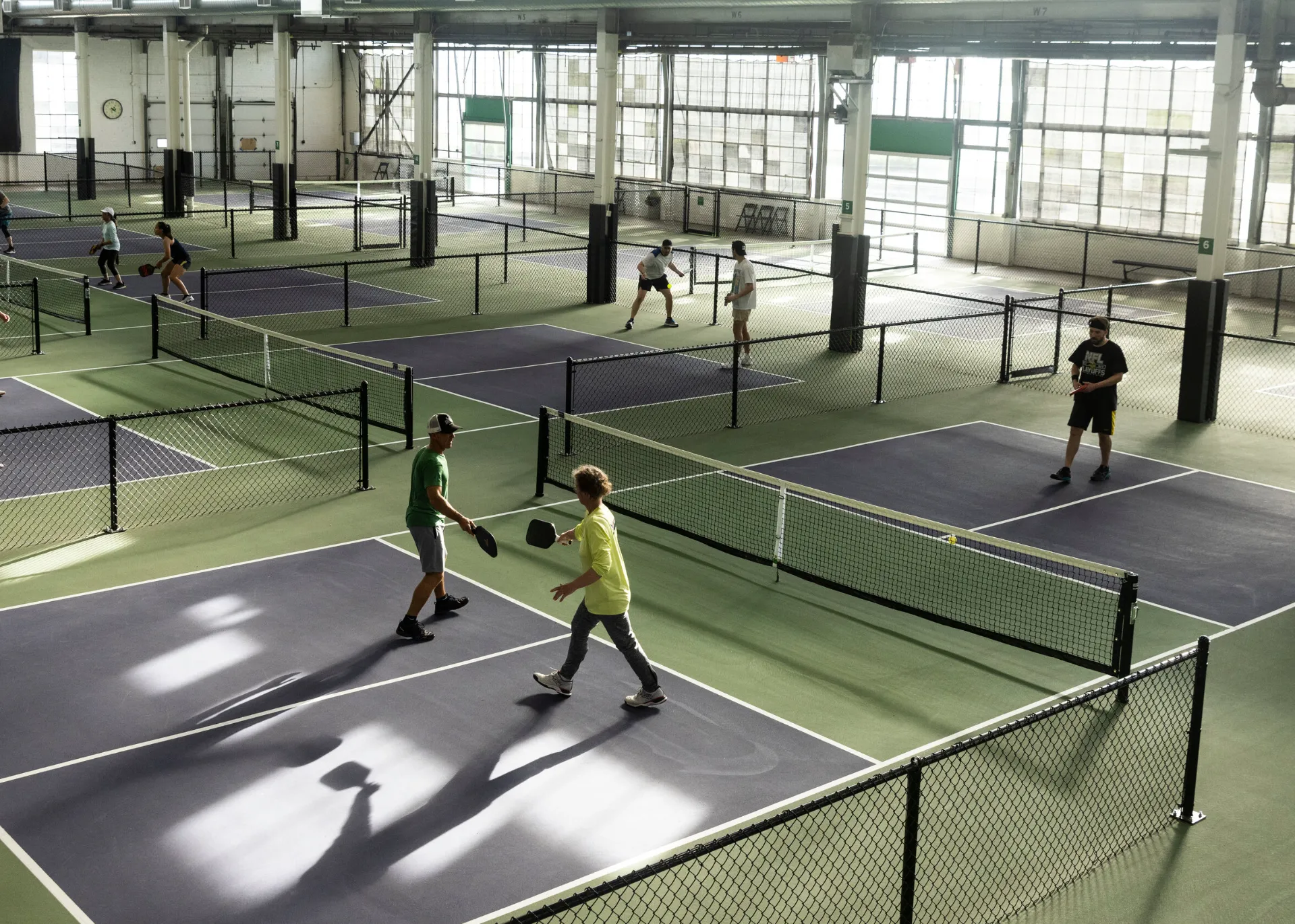 Indoor Pickleball court floor