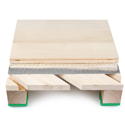 Hardwood Sports Floor--45° skew laying