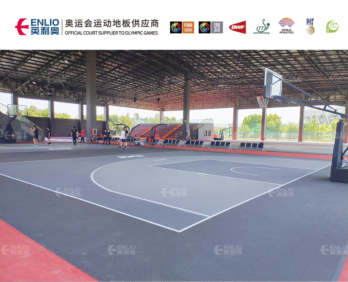 outdoor basketball court flooring tiles